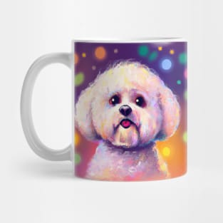 Cute Bichon Frisé Drawing Mug